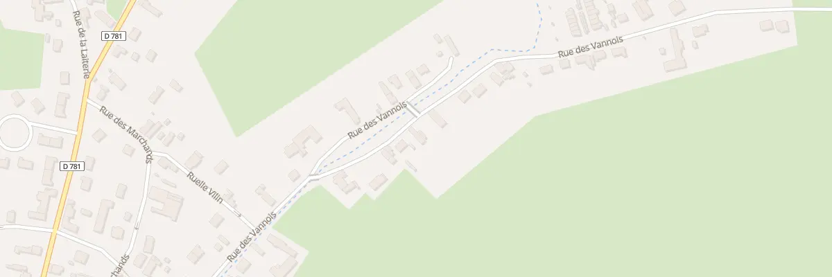 Plan du 42 Rue des Vannois à Boué