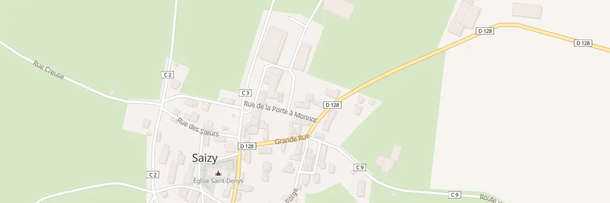 Plan du 3 Rue Porte A Monnot à Saizy