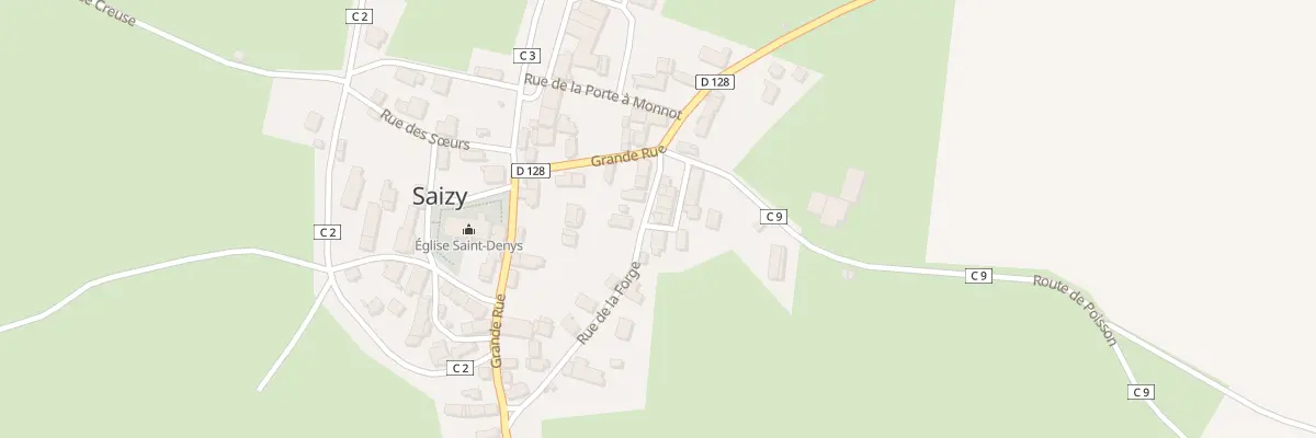 Plan du 8 Rue de la Forge à Saizy