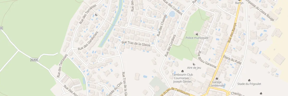 Plan du 16 Rue Tras La Gleize à Cournonsec