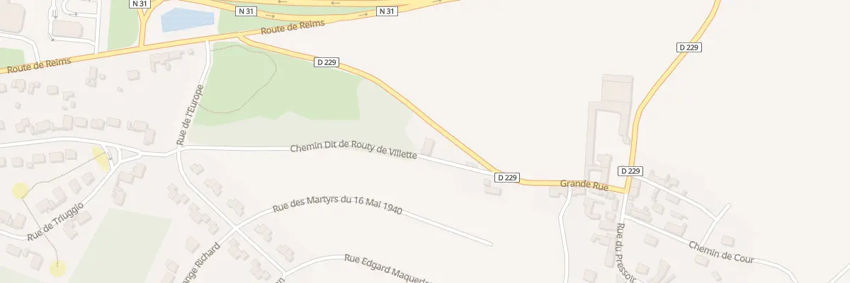 Plan du 2 Gr Grande Rue à Fismes