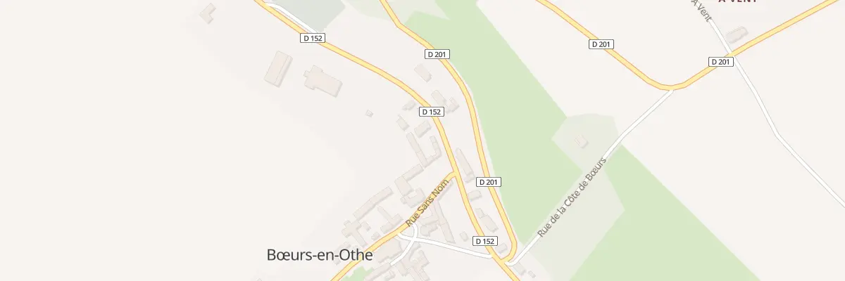 Plan du 14 Rte de Berulle à Bœurs-en-Othe