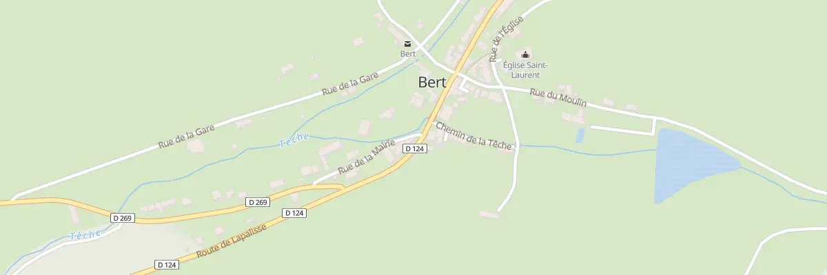 Plan du 6 Rte de Lapalisse à Bert