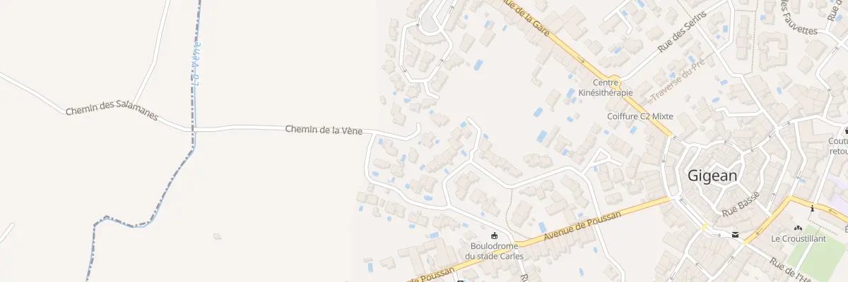 Plan du 14 Rue de la Magette à Gigean