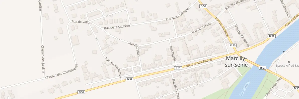 Plan du 9 Rue du Centre à Marcilly-sur-Seine