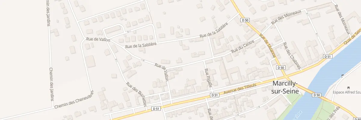 Plan du 24 Rue du Centre à Marcilly-sur-Seine