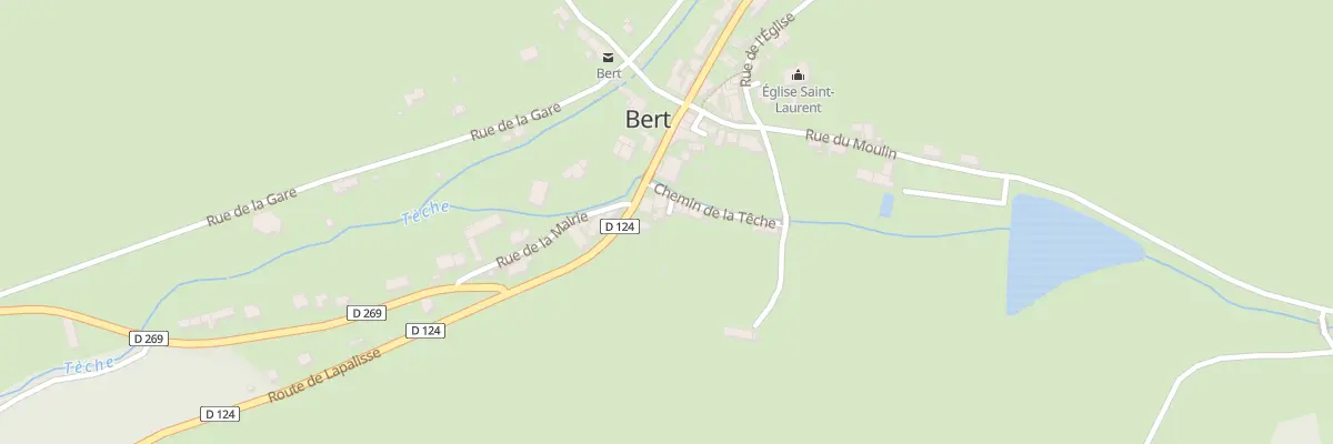 Plan du 2A Imp de la Teche à Bert