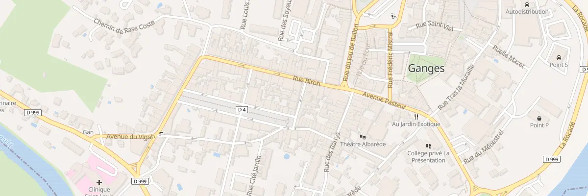 Plan du 4 Rue des Arts à Ganges
