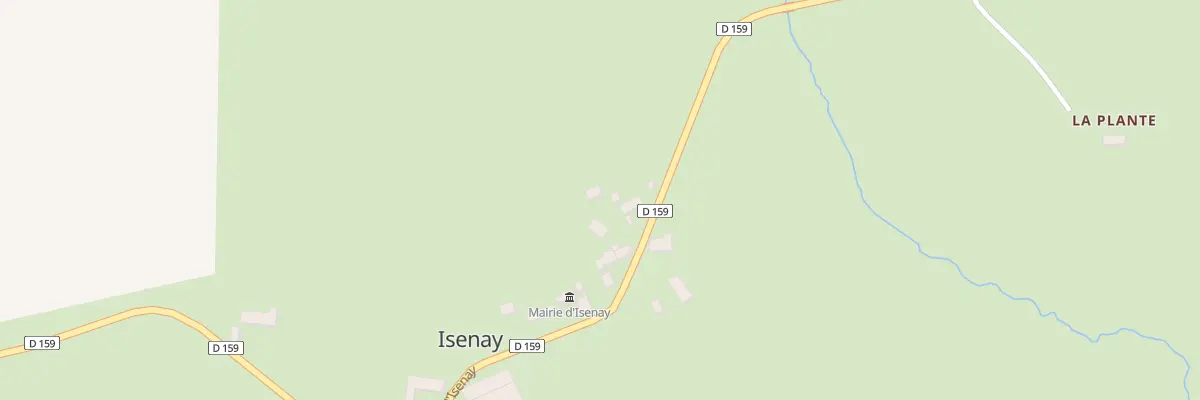 Plan du 25 Le Bourg à Isenay