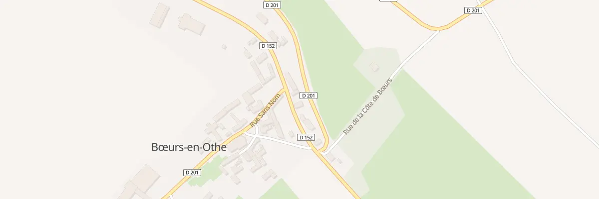 Plan du 7 Rte de Berulle à Bœurs-en-Othe