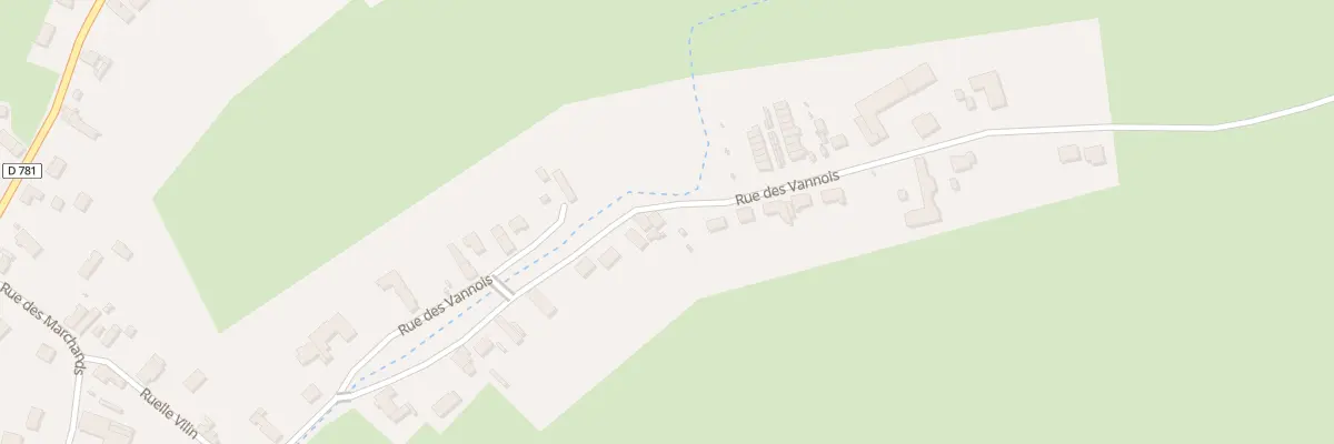 Plan du 56 Rue des Vannois à Boué