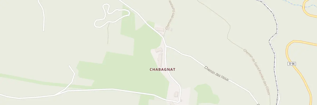 Plan du 5160 Chabagnat à Champétières