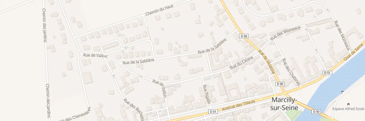 Plan du 22 Rue du Centre à Marcilly-sur-Seine