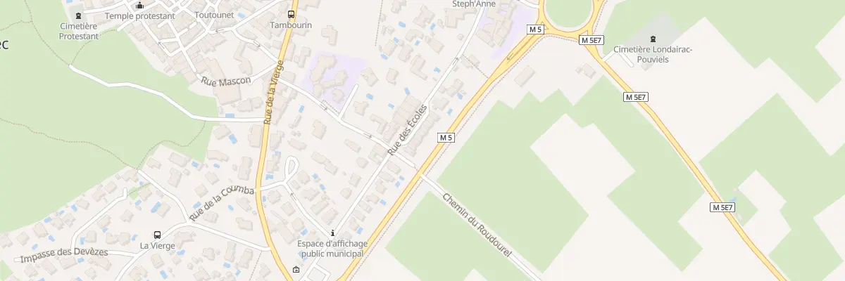 Plan du 23 Rue des Ecoles à Cournonsec