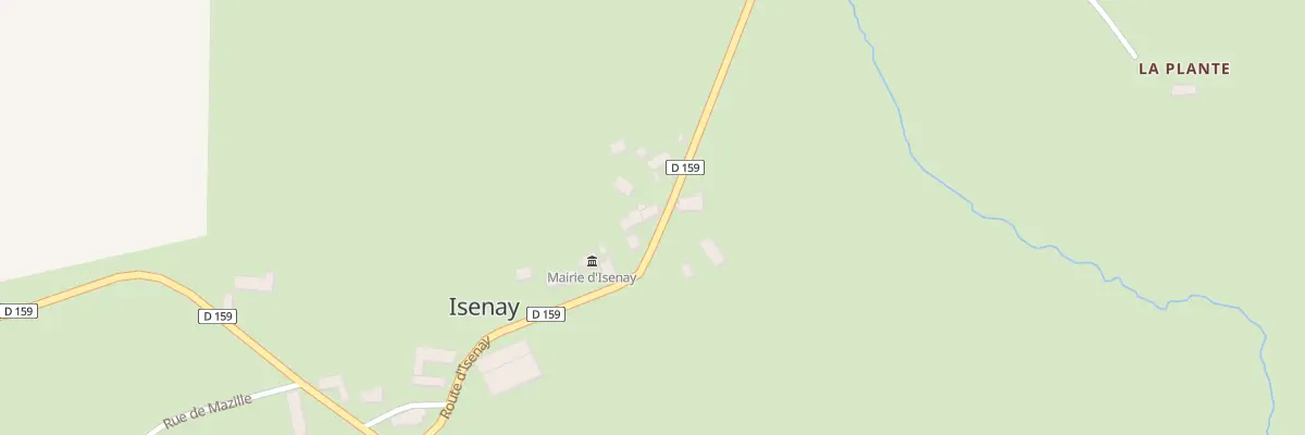 Plan du 33 Rte d’Isenay à Isenay