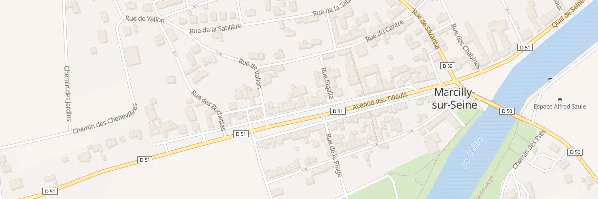 Plan du 28 Av des Tilleuls à Marcilly-sur-Seine
