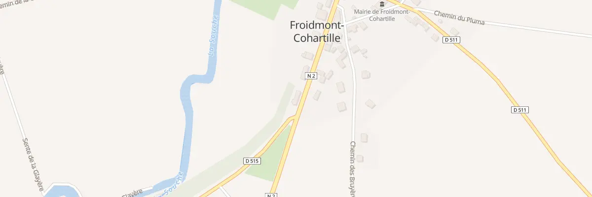 Plan du 1 Rue de Paris à Froidmont-Cohartille