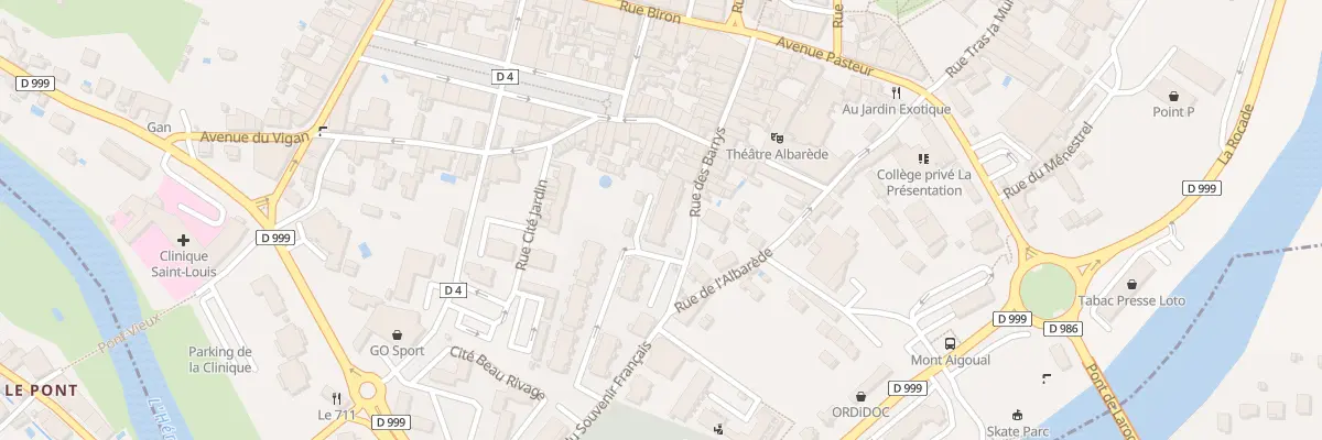 Plan du 30 Rue des Barrys à Ganges