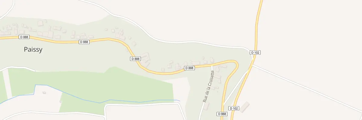 Plan du 33 Rue Principale à Paissy
