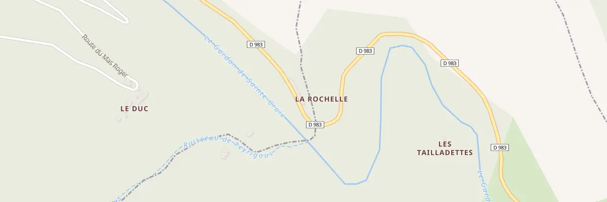 Plan du 1865 Rte de la Vallée Française au Pompidou
