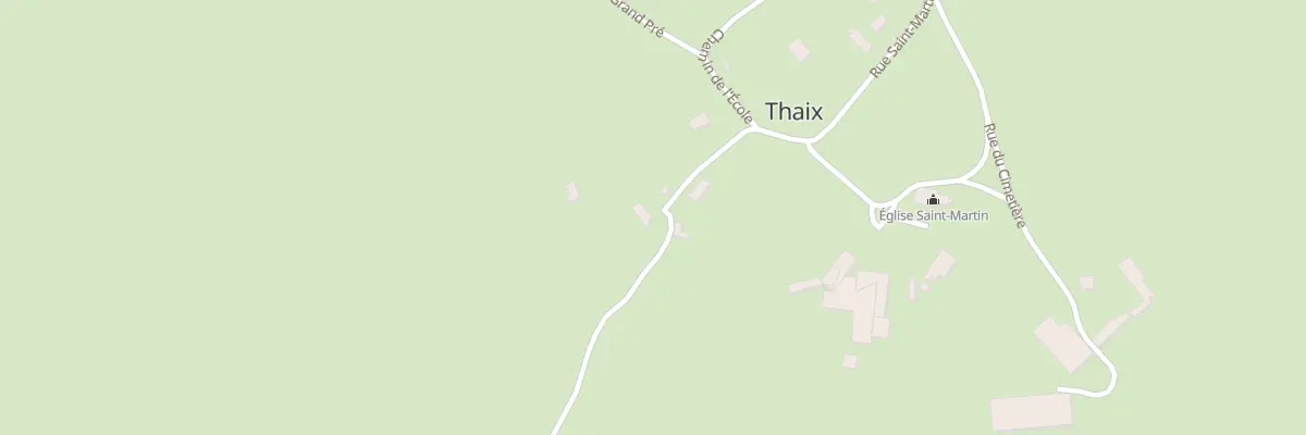 Plan du 13 Le Bourg à Thaix