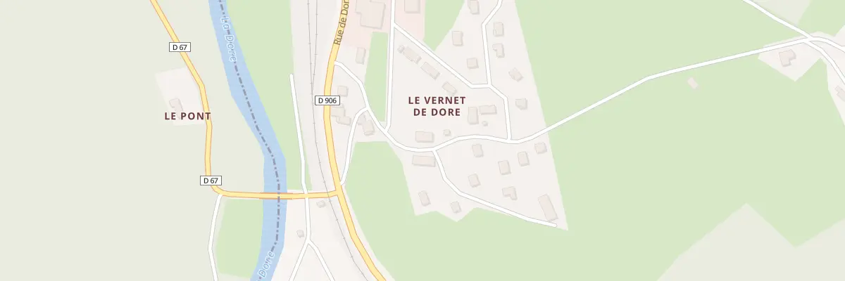 Plan du 5366 Le Vernet de Dore à Vertolaye