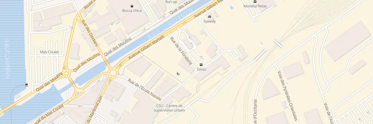 Plan du 1 Rue de la Fonderie à Sète