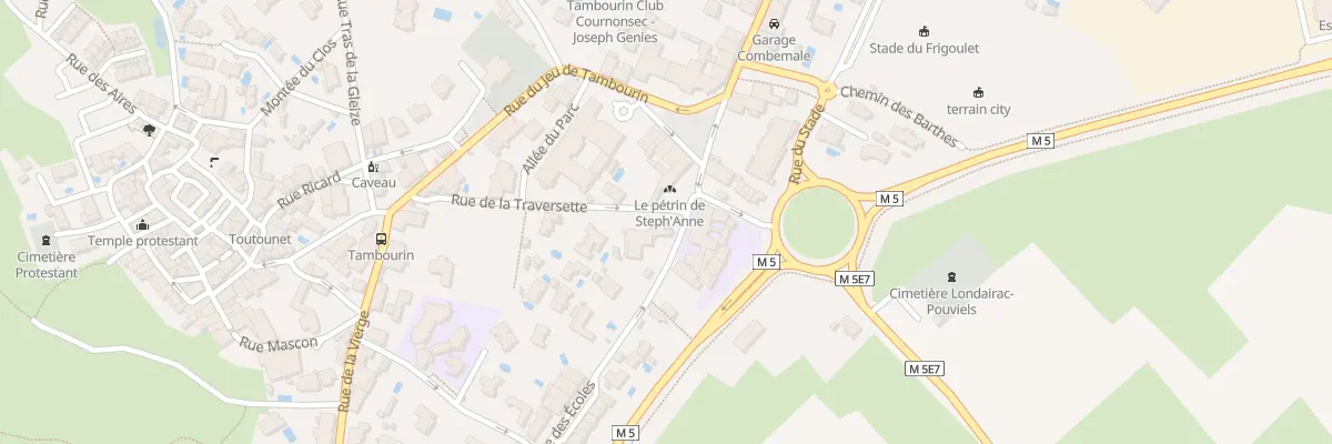 Plan du 2 Rue des Ecoles à Cournonsec