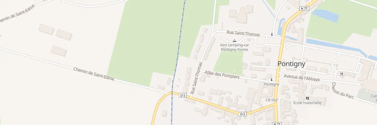Plan du 16 Rue St Thomas à Pontigny