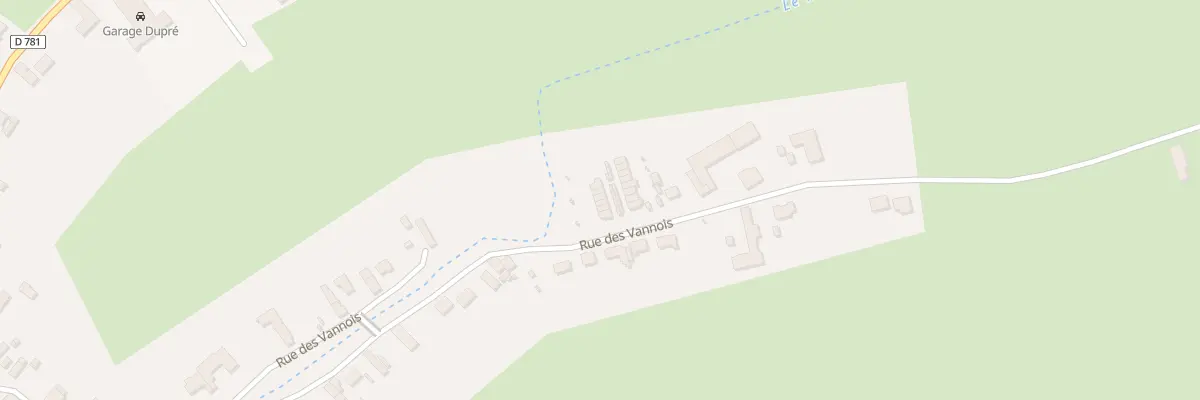 Plan du 61 Rue des Vannois à Boué