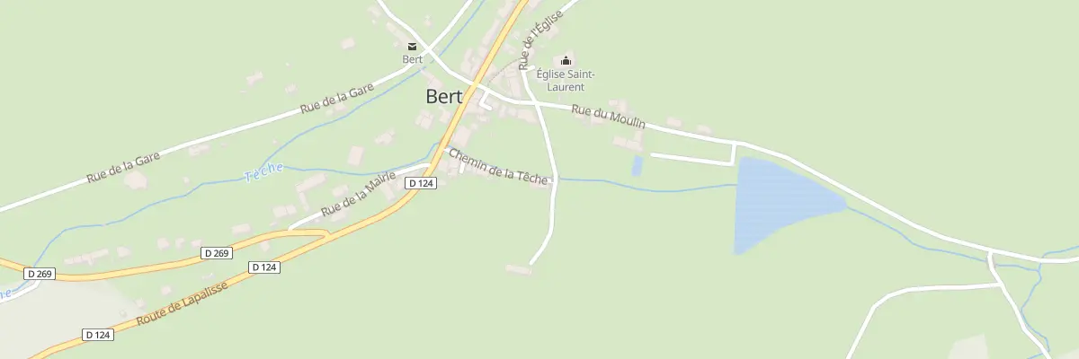 Plan du 10 Che de la Teche à Bert