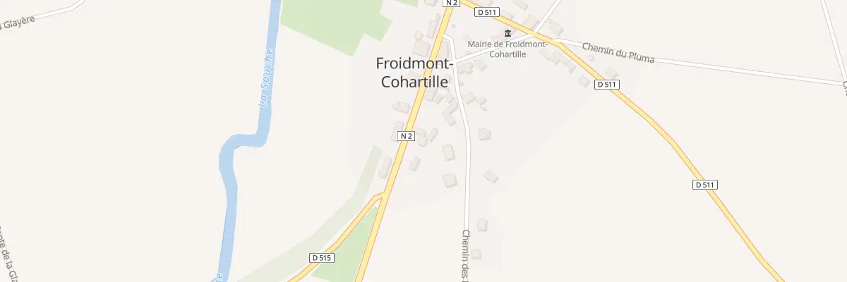 Plan du 2 Rue de Paris à Froidmont-Cohartille