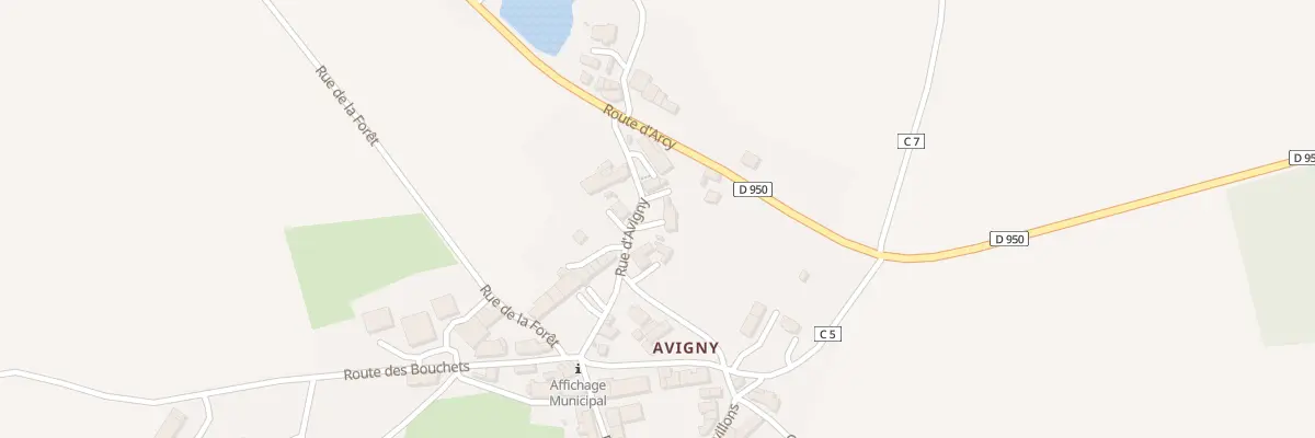 Plan du 6 Rue d’Avigny à Mailly-la-Ville