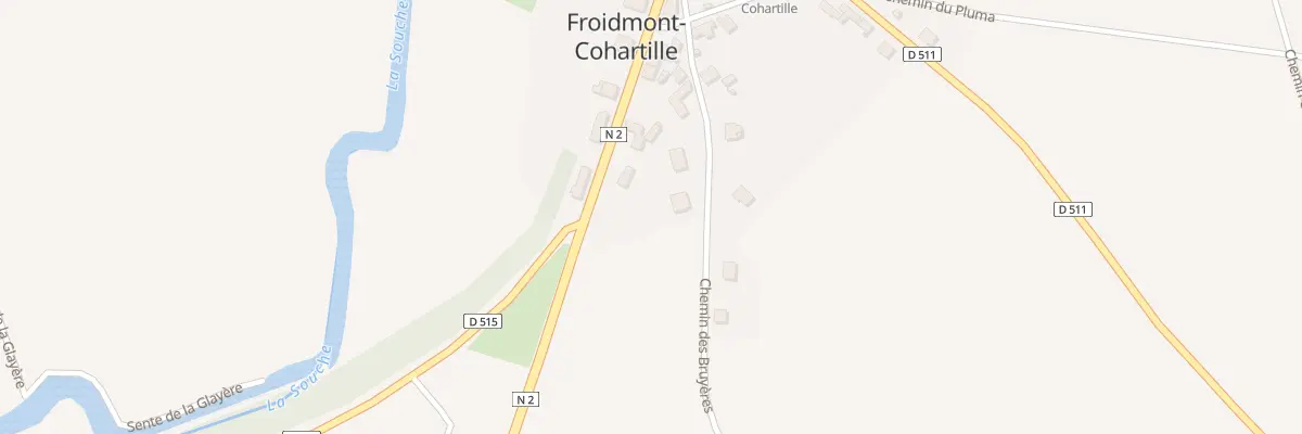Plan du 8 Rue des Bruyères à Froidmont-Cohartille