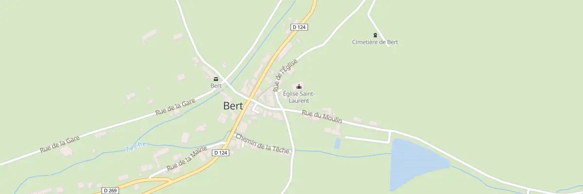 Plan du 2 Pl du Paradis à Bert
