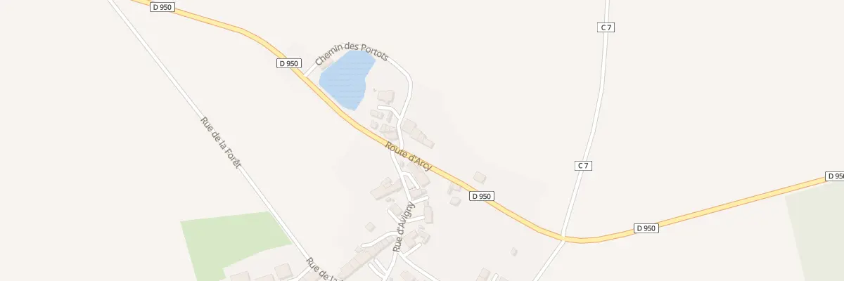 Plan du 10 Rte d’Arcy à Mailly-la-Ville