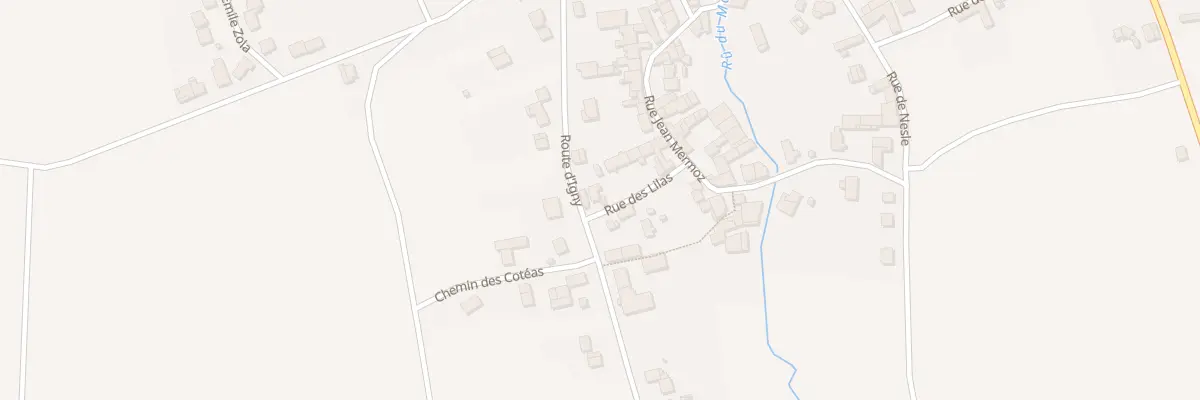 Plan du 1 Rue des Lilas à Troissy