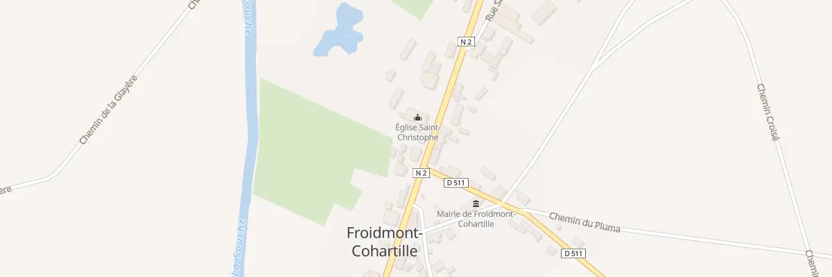 Plan du 17 Rue de Paris à Froidmont-Cohartille