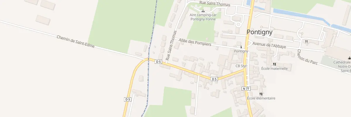 Plan du 16B Rue de l’Abbe Tauleigne à Pontigny
