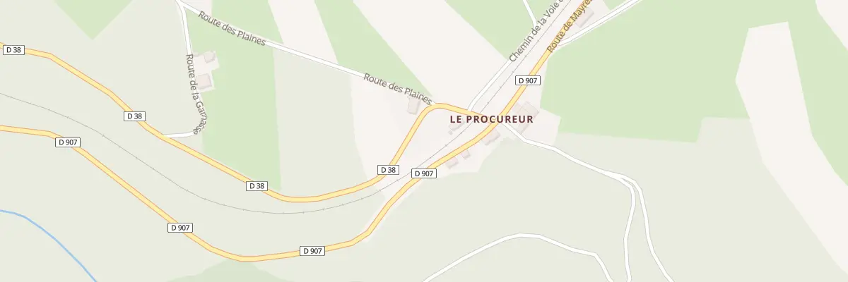 Plan du 5043 Les Cotes du Procureur à Mayres