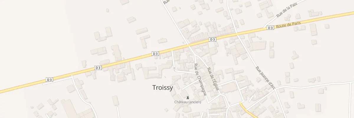 Plan du 1 Rue des Ecoles à Troissy