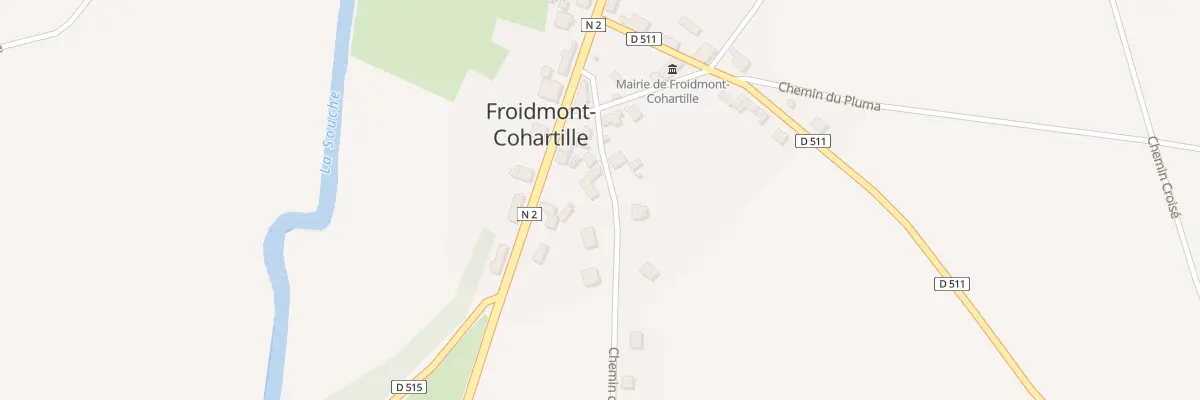 Plan du 4 Rue des Bruyères à Froidmont-Cohartille