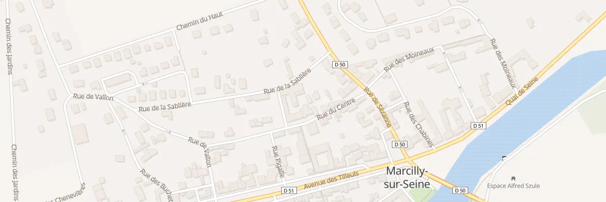 Plan du 12 Rue du Centre à Marcilly-sur-Seine