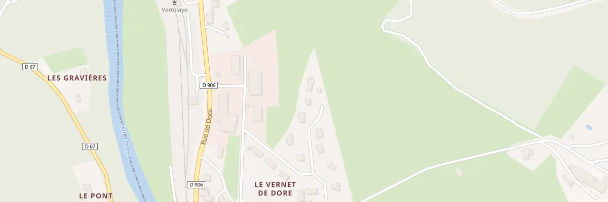 Plan du 5452 Le Vernet de Dore à Vertolaye