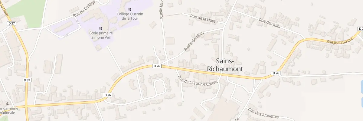 Plan du 55 Rue du Général de Gaulle à Sains-Richaumont