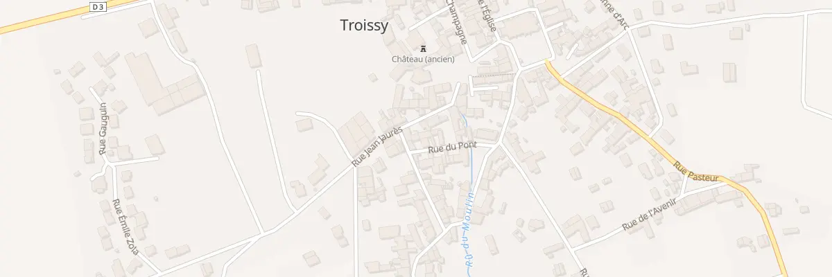 Plan du 1 Rue du Pont à Troissy