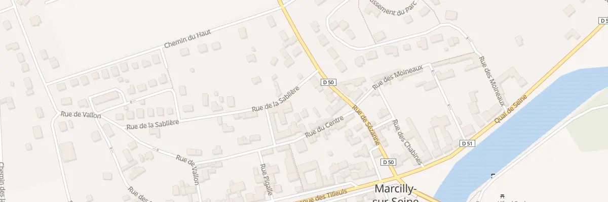 Plan du 6 Rue du Centre à Marcilly-sur-Seine