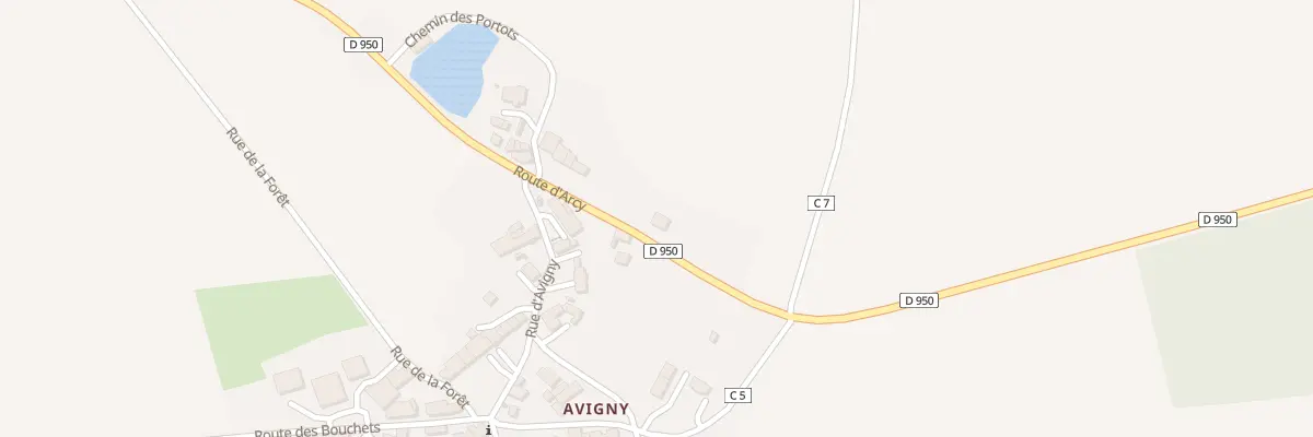Plan de Avigny à Mailly-la-Ville