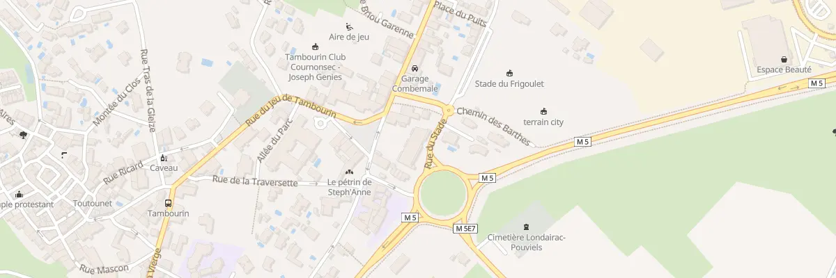 Plan du 1 Rue du Stade à Cournonsec