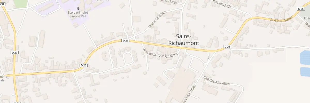 Plan du 30 Rue du Général de Gaulle à Sains-Richaumont